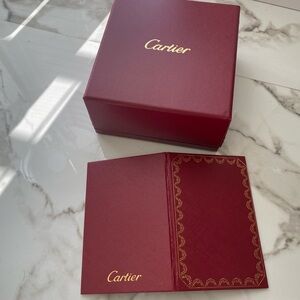 CARTIER BOX AND BOOKLET
